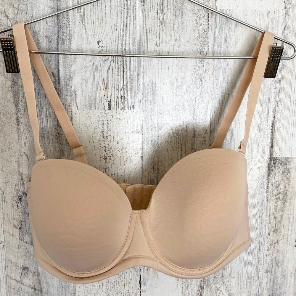 DELIMIRA Women's Underwire Contour Multiway Full Coverage Strapless Bra 36D